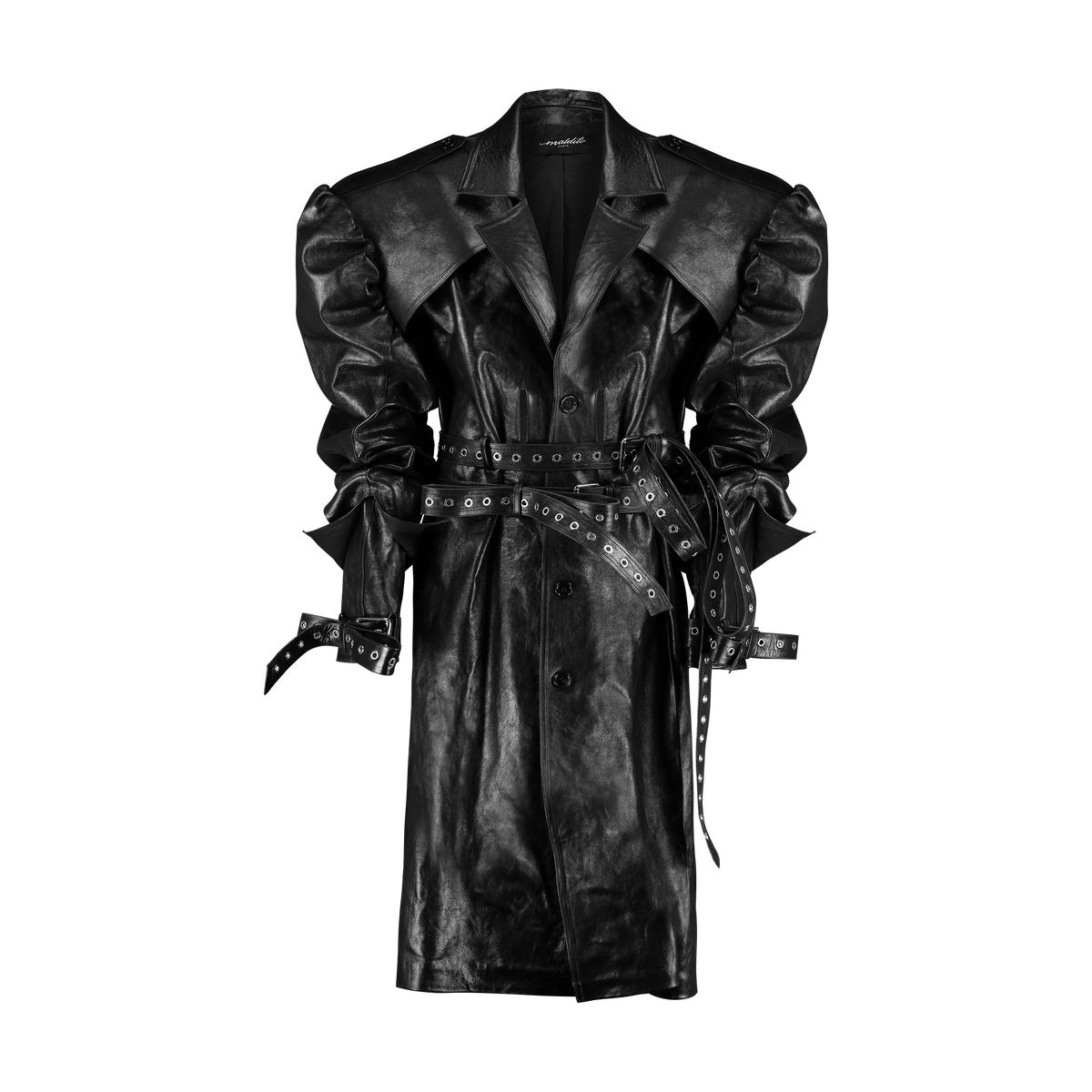 Trench Couro Preto