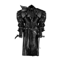 Trench Couro Preto