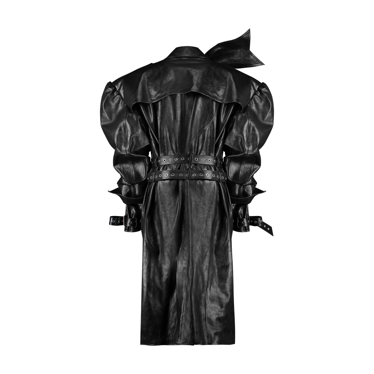 Trench Couro Preto