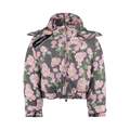Puffer Preta Flores