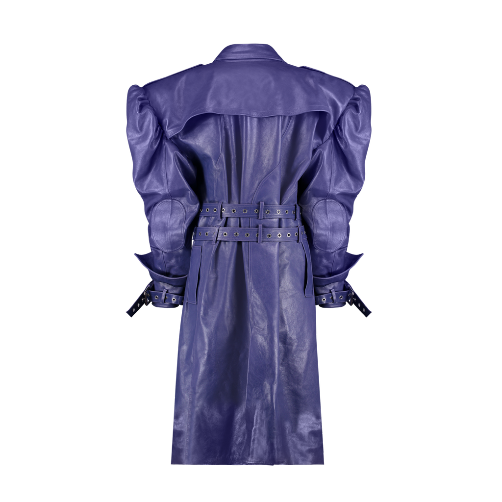 Trench Couro Violeta