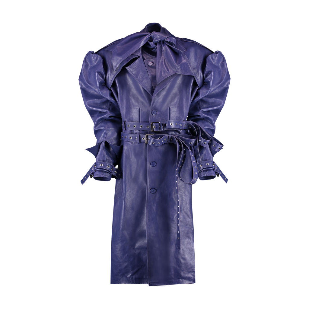 Trench Couro Violeta