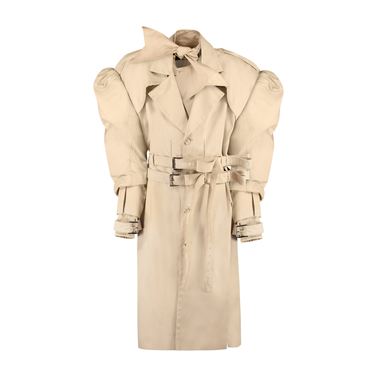 Trench Longo Toile Bege