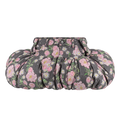 Saia Puff Preta Flores